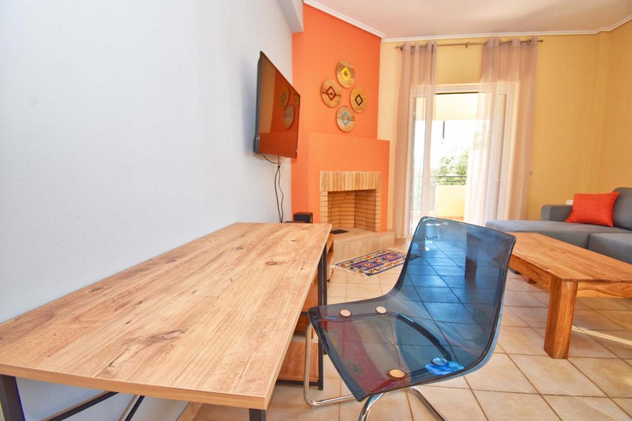 Pebbles And Sea At Barbati With Shared Pool Apartment Luaran gambar